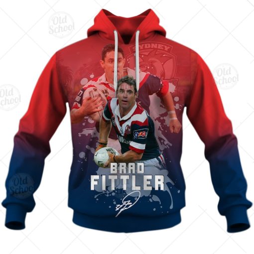 NRL Sydney Roosters Brad Fittler T9 3D Hoodie Style