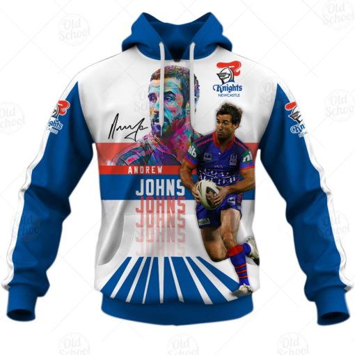 NRL Newcastle Knights Andrew Johns T54 3d Hoodie