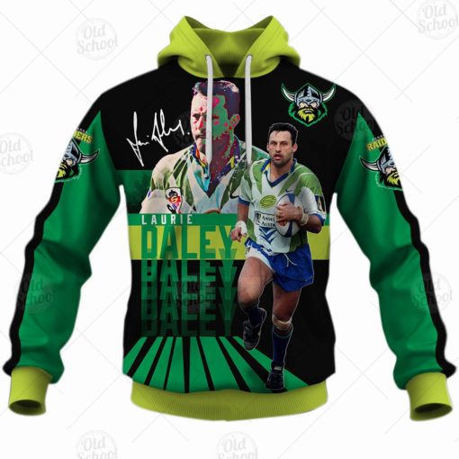 NRL Canberra Raiders Laurie Daley T54 3d Hoodie
