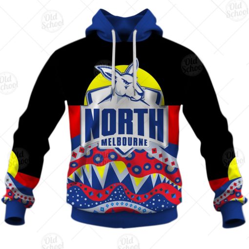 AFL Dinky Di North Melbourne Football Club Lover Aboriginal Flag x Indigenous Hoodie