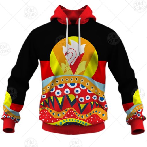 AFL Dinky Di Sydney Swans Lover Aboriginal Flag x Indigenous Hoodie