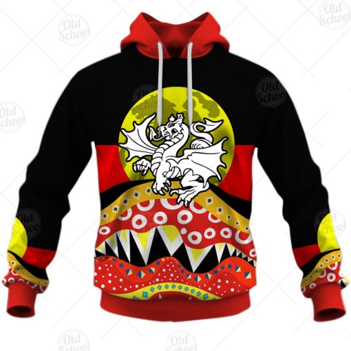 NRL Dinky Di St. George Illawarra Dragons Lover Aboriginal Flag x Indigenous Hoodie