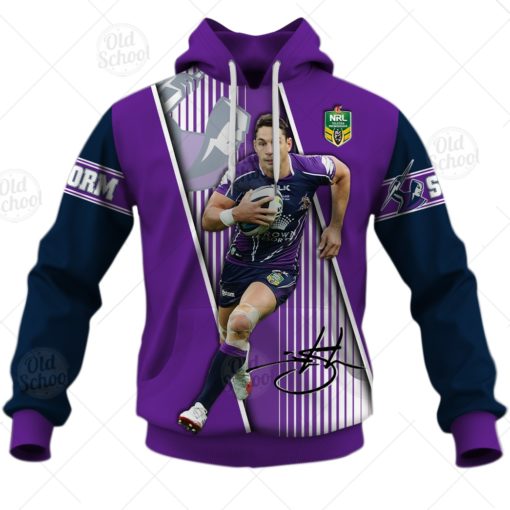 NRL Melbourne Storm Billy Slater Style T9 3D Hoodie