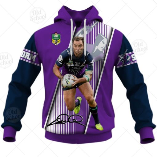 NRL Melbourne Storm Cameron Smith Style t9 3D Hoodie