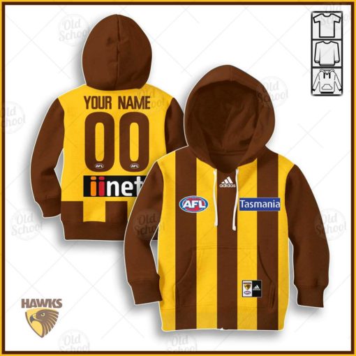 Personalize Hawthorn Hawks 2020 Men’s Home Guernsey for Kids