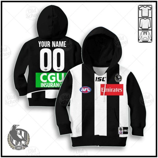 Personalize Collingwood Magpies 2020 Men’s Home Guernsey for Kids