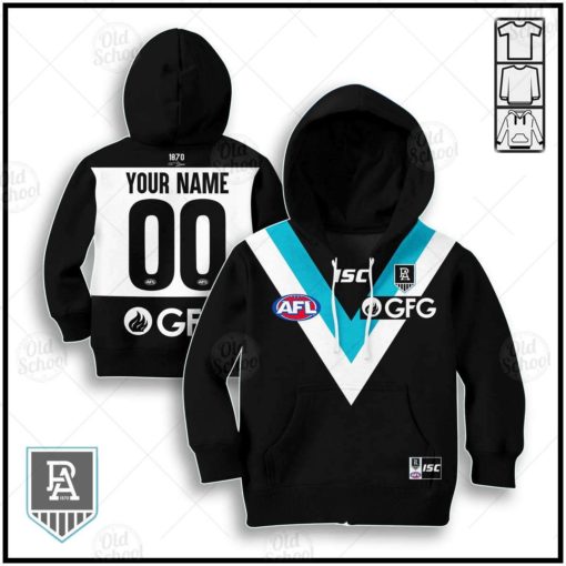 Personalize Port Adelaide Power 2020 Men’s Home Guernsey for Kids