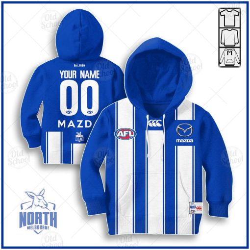 Personalize North Melbourne Kangaroos 2020 Men’s Home Guernsey for Kids