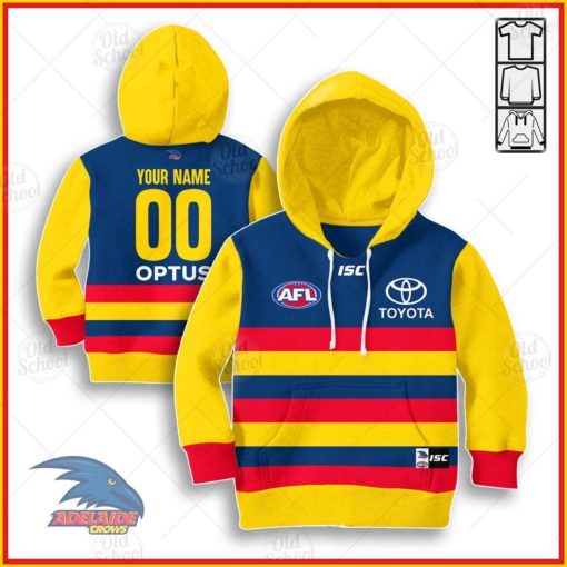 Personalize Adelaide Crows Magpies 2020 Men’s Home Guernsey for Kids