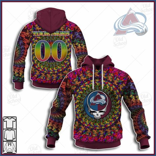 Personalized NHL Colorado Avalanche x Grateful Dead 2020 Style