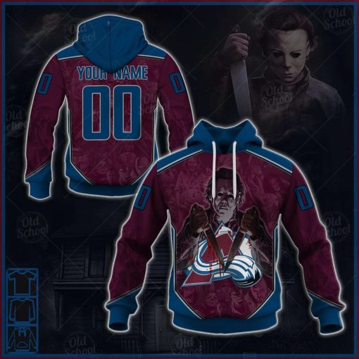 Personalize NHL Colorado Avalanche x Michael Myers Halloween 2020 Style