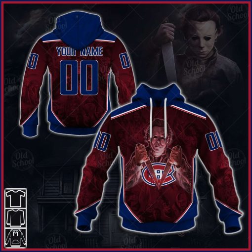 Personalize NHL Montreal Canadiens x Michael Myers Halloween 2020 Style