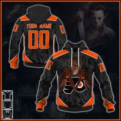 Personalize NHL Philadelphia Flyer x Michael Myers Halloween 2020 Style