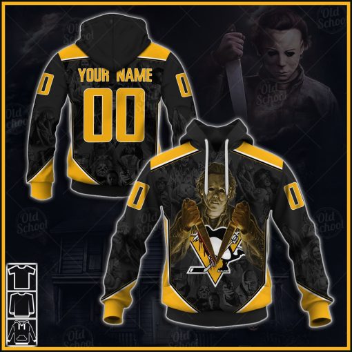 Personalize NHL Pittsburgh Penguins x Michael Myers Halloween 2020 Style