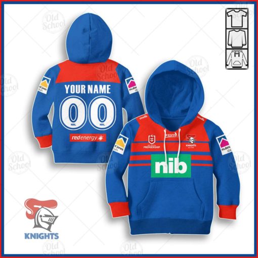 Personalize Newcastle Knights NRL 2020 Home Jersey for Kids