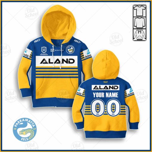 Personalize Parramatta Eels NRL 2020 Home Jersey for Kids