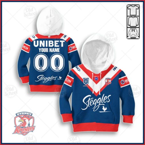 Personalize Sydney Roosters NRL 2020 Home Jersey for Kids