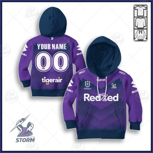 Personalize Melbourne Storm NRL 2020 Official Home Jersey for Kids