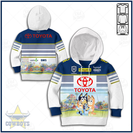 NRL North Queensland Cowboys x Bluey Jersey 2020 Official for Kid