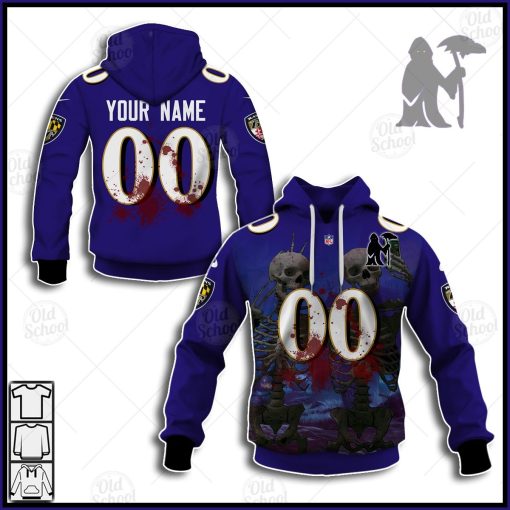 Personalized NFL Baltimore Ravens 2020 Halloween Jersey