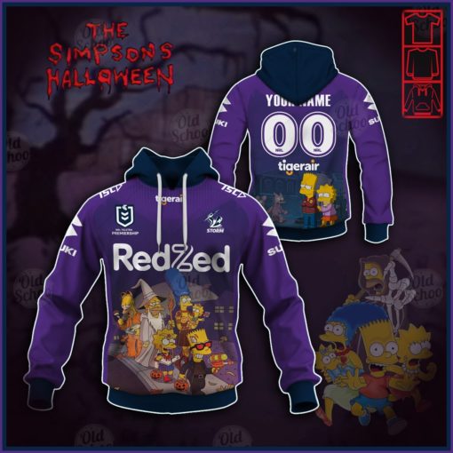 Personalise NRL Melbourne Storm x The Simpsons 2020 Halloween Jersey