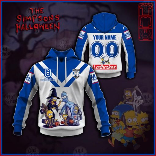 Personalise NRL Canterbury Bulldogs x The Simpsons 2020 Halloween Jersey