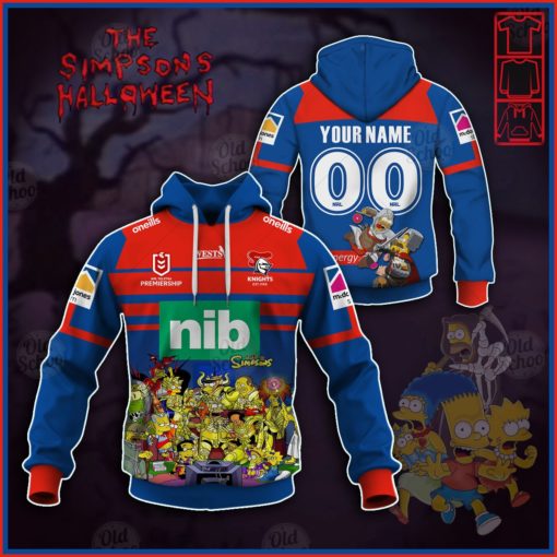 Personalise NRL Newcastle Knights x The Simpsons 2020 Halloween Jersey