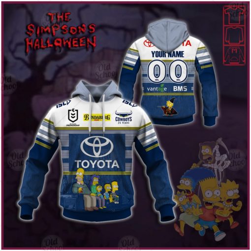 Personalise NRL North Queensland Cowboys x The Simpsons Halloween 2020 Jersey