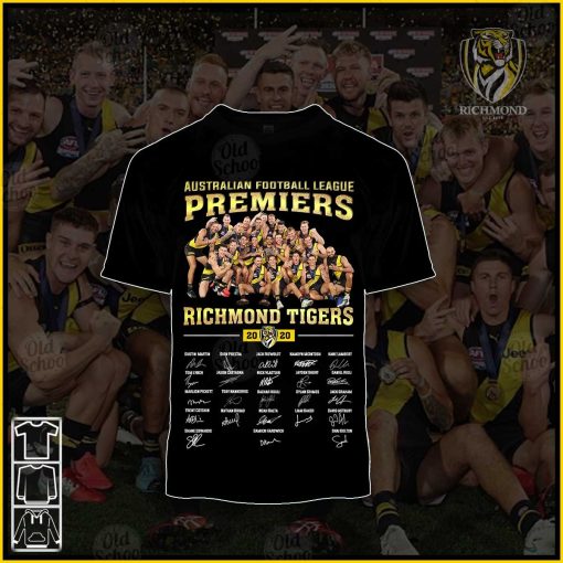 AFL Richmond Tigers Back to Back Premiers 2020 Winner Jersey