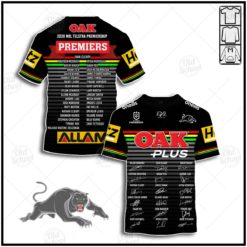 NRL Penrith Panthers Premiers 2020 Winner Jersey With Signature Players