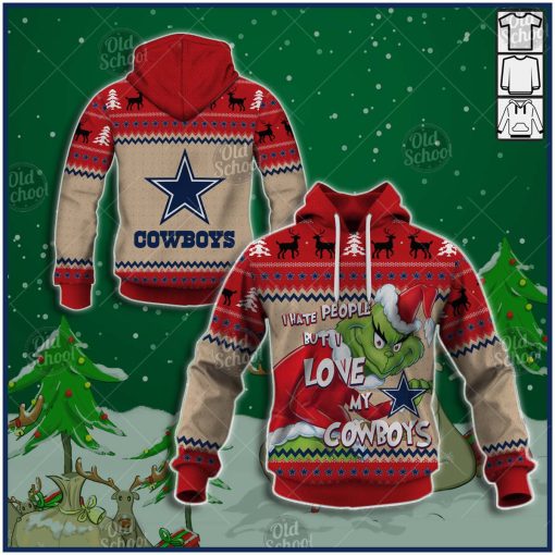 NFL Dallas Cowboys x Grinch Christmas Ugly Sweater Style