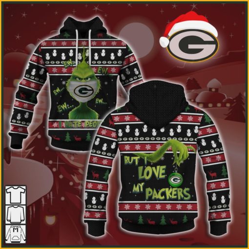 Funny Grinches Love NFL Green Bay Packers Ugly Sweatshirt Style 2020