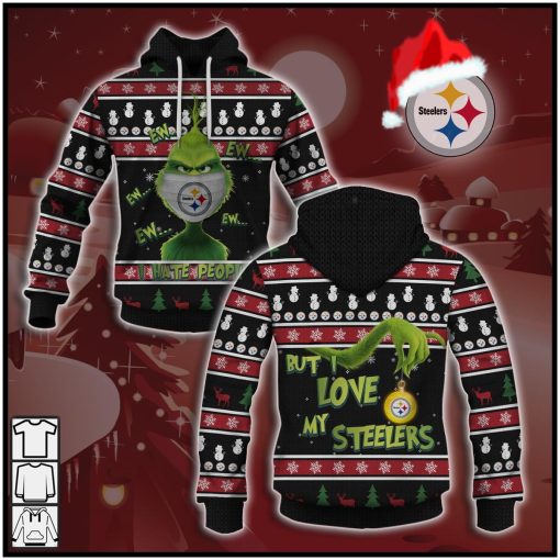 Funny Grinches Love NFL Pittsburgh Steelers Ugly Sweatshirt Style 2020