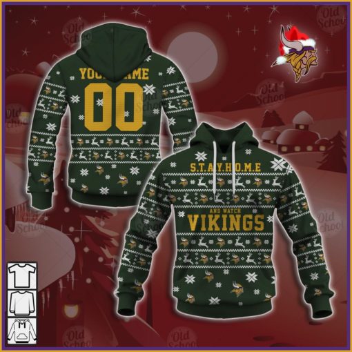 Personalize NFL Minnesota Vikings Ugly Christmas Sweater Style 2020