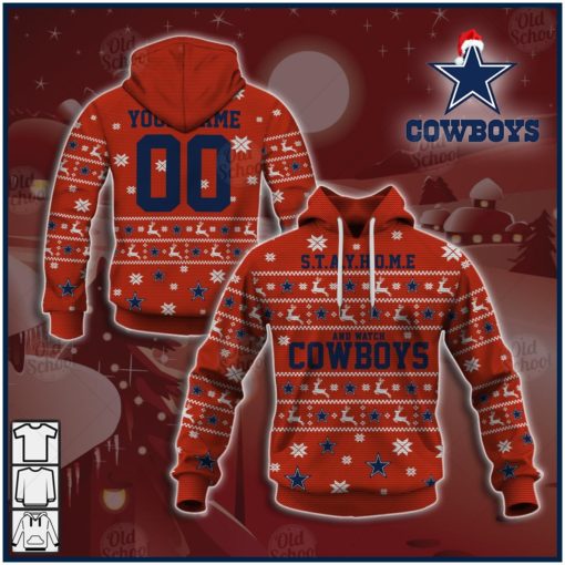 Personalize NFL Dallas Cowboys Ugly Christmas Sweater Style 2020