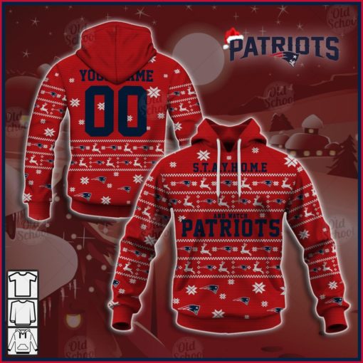 Personalize NFL New England Patriots Ugly Christmas Sweater Style 2020