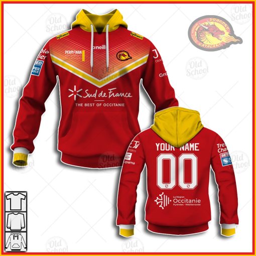 Personalize Super League Catalans Dragons 2020 Away Jersey