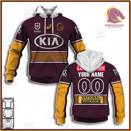 Personalise NRL Brisbane Broncos 2021 Home Jersey