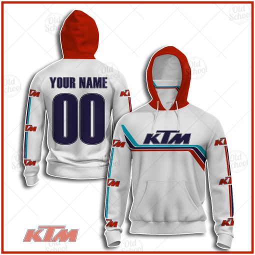 Personalized Vintage Style KTM 250 Motocross Jersey MX Enduro AHRMA motorcycle dirt bike mask hoodie