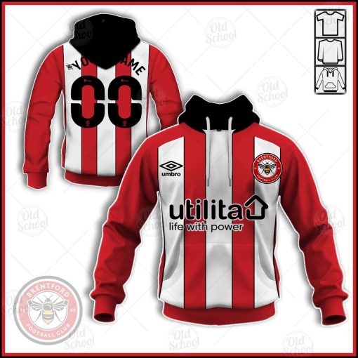 Personalise EFL Championship Brentford F.C. 2020/21 Home Jersey