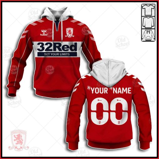 Personalise EFL Championship Middlesbrough F.C. 2020/21 Home Jersey