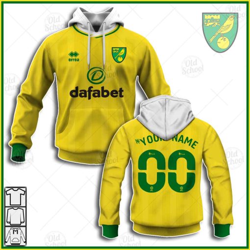 Personalise EFL Championship Norwich City F.C. 2020/21 Home Jersey