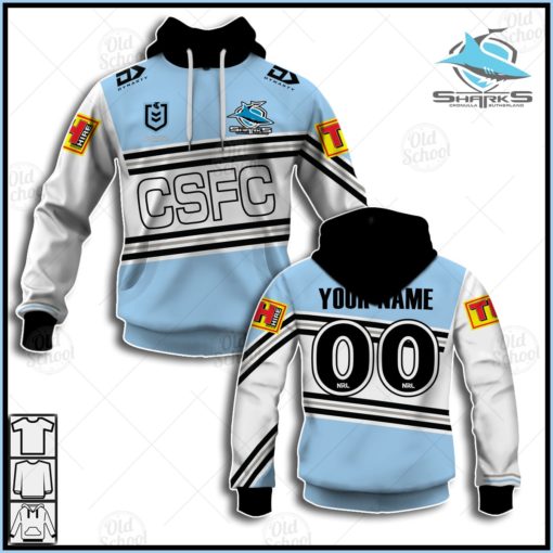 Personalise NRL Cronulla-Sutherland Sharks 2021 Heritage Jersey