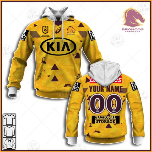 Personalise NRL Brisbane Broncos 2021 Alternate Jersey