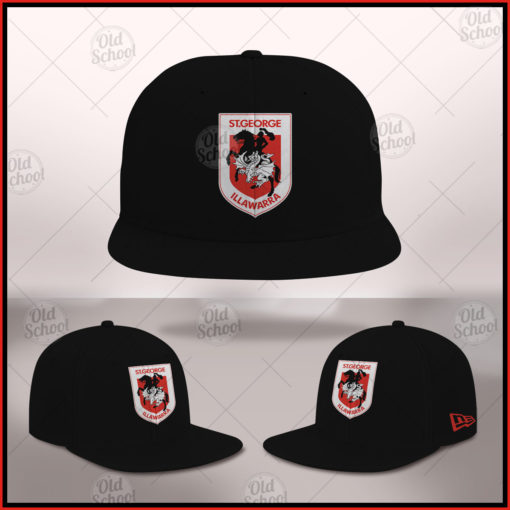 NRL St. George Illawarra Dragons Black Cap Black Snapback Hot sale 2021