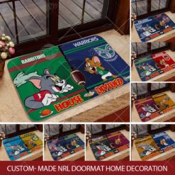 Custom-made NRL Tom and Jerry House Divided Doormat Home Decoration