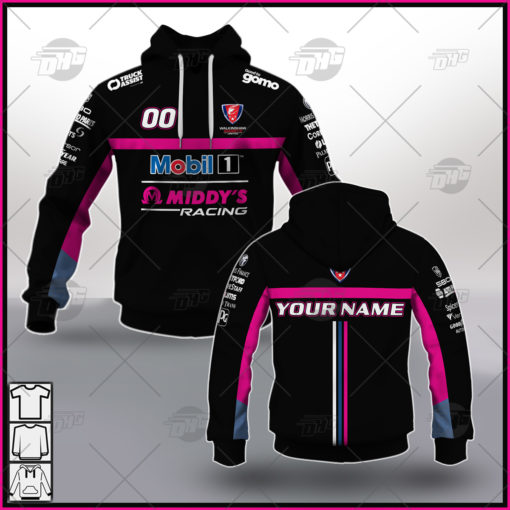 Personalise V8 Supercars Walkinshaw Andretti United 2021 Hoodie Pink