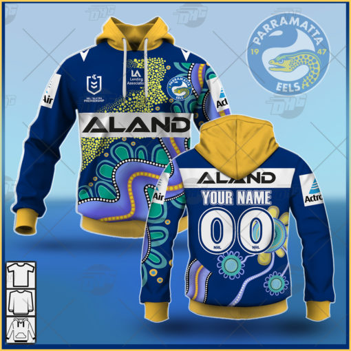 Custom Made NRL Parramatta Eels On Field Indigenous Jersey 2021