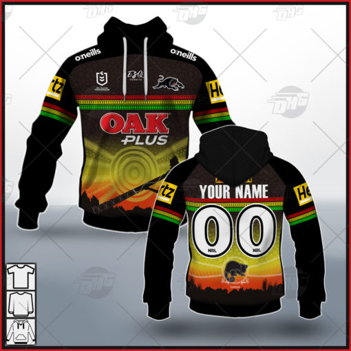 Custom Made NRL Penrith Panthers On Field Indigenous Jersey 2021