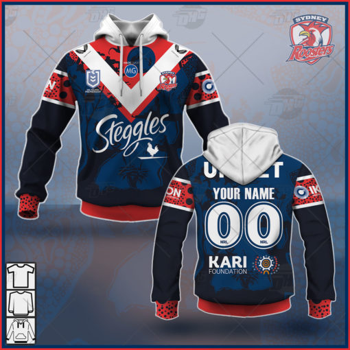 Custom Made NRL Sydney Roosters On Field Indigenous Jersey 2021